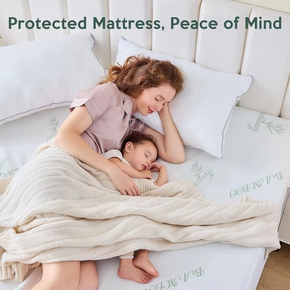 2 Pack Queen Mattress Protector 100 Waterproof Mattress Cover Queen